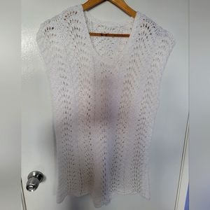 White Hand Knitted Blouse